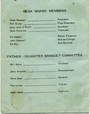 9/30/59 G.E. Father-Daughter Banquet